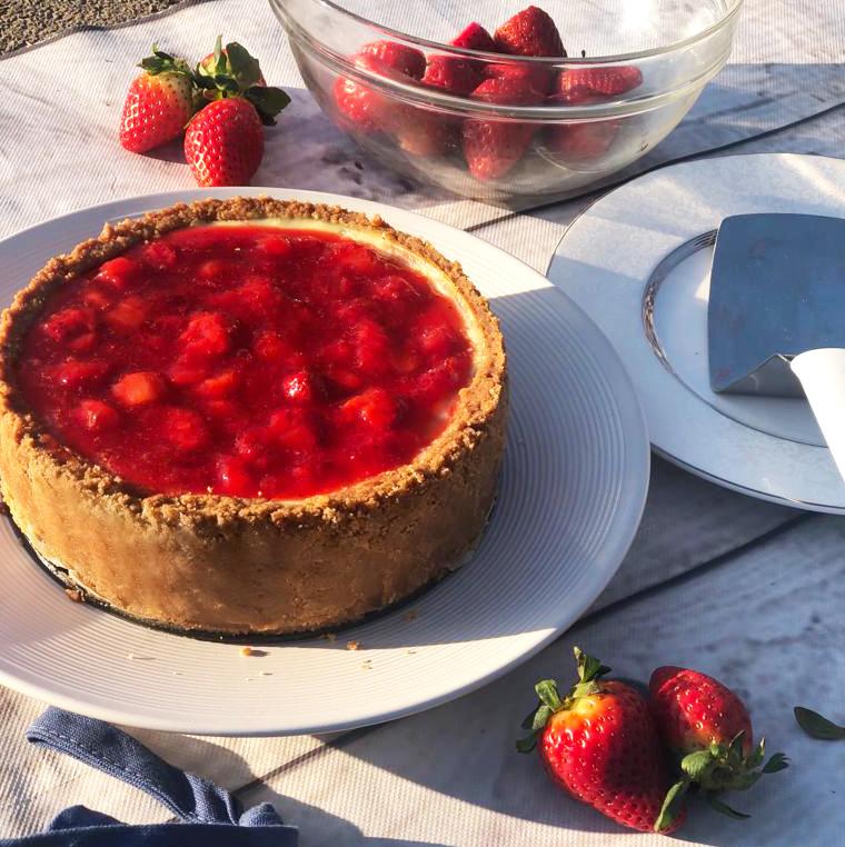 Ricetta New York Chessecake alle fragole di Cristina Cocco blog